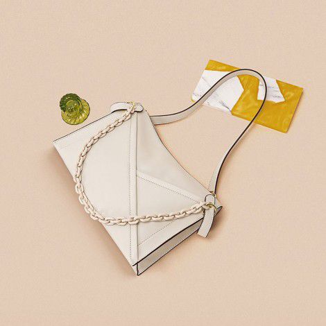 New leather handbag with one shoulder chain bag, niche M-shaped contour design, envelope bag, matte cowhide crossbody bag 