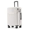 Zipper suitcase for women, small 20 inch boarding, lightweight trolley case, 24 travel case for men 