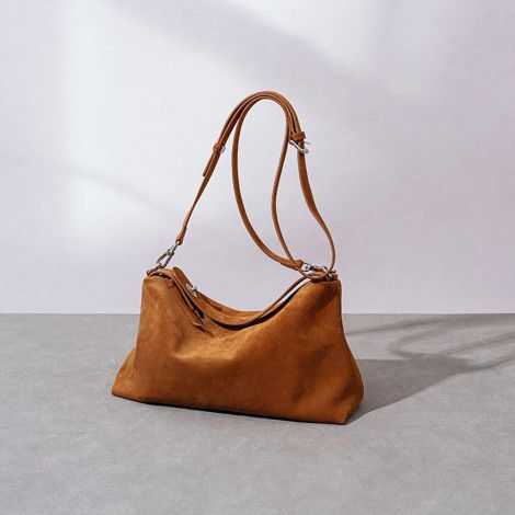 New autumn and winter crossbody pillow bag, single shoulder bag, frosted cowhide, versatile for commuting 