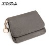 Short Women's Small Money Bag r Women's Card Bag Cowhide Korean Cute Zipper Mini Zero Wallet 
