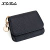Short Women's Small Money Bag r Women's Card Bag Cowhide Korean Cute Zipper Mini Zero Wallet 