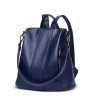 Women's luggage, leather goods, solid color backpack, genuine leather stitching, women's backpack 