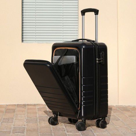 24 inch suitcase with side opening lid, female front opening lid, trolley box, 20 male boarding chassis, universal wheel travel box, factory supplied directly 