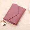 Student Small Wallet Mini Cute Card Bag Fashionable Three Fold Zero Wallet Wallet Wallet Leather Clip 