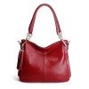 Summer New Street Trend Luggage Leather Goods Solid Color Small Square Bag Genuine Leather Tassel Women's Crossbody Bag 