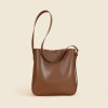 Tote bag, women's bag, shoulder bag, bucket bag, women's bag, genuine leather, high-end feeling, autumn bag, niche underarm bag 