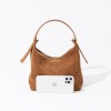 Cowhide pillow bag niche retro solid color handbag autumn and winter gentle style genuine leather bag for women 