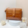 Women's Stone Pattern Wallet Buckle Short Korean Edition Card Bag Zipper Multi Card Position Zero Wallet 