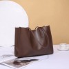 Genuine leather tote bag, new niche cowhide soft leather bucket bag, commuting bag, shoulder bag, women's large capacity, versatile 