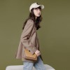 Genuine leather bag, high-end women's bag, small square bag, crossbody mobile phone bag, new versatile and niche design, single shoulder underarm bag 
