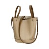 Spring new top layer cowhide women's bag, fashionable and minimalist bucket bag, contrasting color, large capacity crossbody bag, leather shoulder bag 