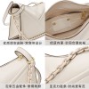 New leather handbag with one shoulder chain bag, niche M-shaped contour design, envelope bag, matte cowhide crossbody bag 