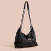 Tote bag wandering bag, cowhide top layer, autumn and winter new high-capacity design bag, high-end feeling bag, shoulder bag 