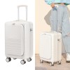 Front open lid luggage, female small 20 inch business trolley, male side open boarding chassis, password travel box wholesale 