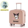 New Cute Cartoon Luggage 18 inch with Cup Holder Boarding Trolley Box Student Travel Password Box 