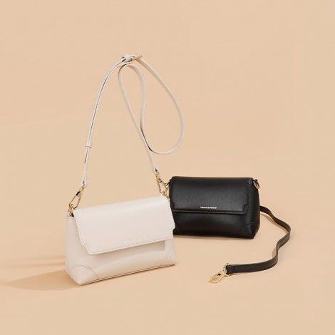 Crossbody bag, genuine leather women's bag, high-end and exquisite mobile phone bag, niche design bag, small square bag 