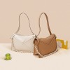 New leather handbag with one shoulder chain bag, niche M-shaped contour design, envelope bag, matte cowhide crossbody bag 