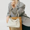 Women's bag genuine leather single shoulder crossbody women's bag top layer cowhide geometric tote bag green bag 