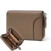 Men's Wallet Short Wallet, Multiple Card Positions, Zero Wallet, Cowhide Zipper Bag, Men's Keychain 