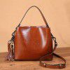 Head layer cowhide women's bag, spring new genuine leather shoulder bag, fashionable and simple crossbody bag, multi-layer 