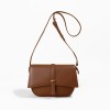 Genuine leather women's bag, saddle bag, new commuting high-end feeling, cowhide niche design bag, crossbody bag 