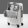 Zipper suitcase for women, small 20 inch boarding, lightweight trolley case, 24 travel case for men 