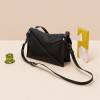 New leather handbag with one shoulder chain bag, niche M-shaped contour design, envelope bag, matte cowhide crossbody bag 