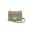 Chain One Shoulder Small Square Bag 2023 New Simple and High end Genuine Leather Women's Bag Fashionable and Unique Organ Bag Crossbody Bag 