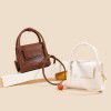 Women's leather handbag, mobile phone bag, lizard pattern single shoulder handbag, niche design, small square bag, crossbody bag 