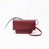 Minimalist and fashionable flip bag, high-end feeling crossbody bag, niche autumn and winter commuting versatile soft leather shoulder bag 