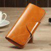 Women's wallet top layer oil wax cowhide long genuine leather bag grab bag 