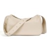 Fashionable leather bag, cowhide women's bag, high-end single shoulder crossbody bag, versatile commuting pillow bag 