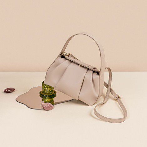 French pleated cloud bag versatile and fashionable handbag leather women's bag crossbody bag 