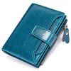 Genuine leather wallet women's short multi-functional zipper women's wallet large capacity card clip zero wallet 