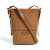 Crossbody bag for women, summer bucket bag, high-end Korean version, niche girl shoulder bag, phone bag, genuine leather 