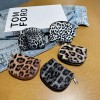 Minimalist Fashion Card Bag Women's Multi slot Card Clip Women's Leopard Pattern Wallet 