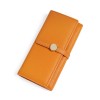Fashionable and versatile women's long wallet with large capacity and multiple card slots, simple folding solid color wallet 