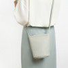 Mobile phone bag, genuine leather small crossbody bag, fashionable and simple single shoulder bag, versatile for women, summer bucket bag 