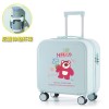 New Cute Cartoon Luggage 18 inch with Cup Holder Boarding Trolley Box Student Travel Password Box 