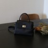 Versatile retro crossbody mobile phone bag, genuine leather one shoulder women's bag, top layer cowhide portable mini bag 