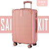 24 inch aluminum frame trolley box, universal wheel travel box, women's luggage, retro 20 inch student password box, wholesale luggage 