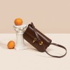 Small square bag, fashionable and simple, single shoulder bag, high-end tofu bag, cowhide underarm bag, women's crossbody bag, retro style 