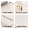 Retro saddle bag with a high-end feel, classic and fashionable small round bag that can be worn on one shoulder or crossbody, with a versatile texture. New 2023 women's bag 