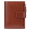 Genuine leather wallet women's short multi-functional zipper women's wallet large capacity card clip zero wallet 