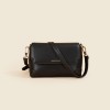 Crossbody bag, genuine leather women's bag, high-end and exquisite mobile phone bag, niche design bag, small square bag 