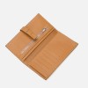 Head layer cowhide long wallet with large capacity for high-end storage, portable genuine leather wallet for women 