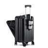 Front Open Gaiden Case Customs Lock Universal Wheel USB Charging Interface Portable Male and Female Trolley Cases 