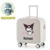 New Cute Cartoon Luggage 18 inch with Cup Holder Boarding Trolley Box Student Travel Password Box 