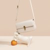 Small square bag, fashionable and simple, single shoulder bag, high-end tofu bag, cowhide underarm bag, women's crossbody bag, retro style 