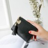 Student Small Wallet Mini Cute Card Bag Fashionable Three Fold Zero Wallet Wallet Wallet Leather Clip 